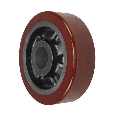 DURASTAR Wheel; 8X2.5 Polyurethane|Glass-Filled Nylon (Maroon|Black); 1-15/16 P 825MX86F